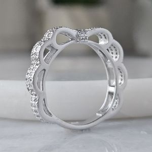 Bow Ring, 925 Sterling Silver, Charmed Aroma Bow Collection